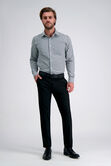Smart Wash&trade; Dress Shirt - Black Check, Black / Charcoal view# 4