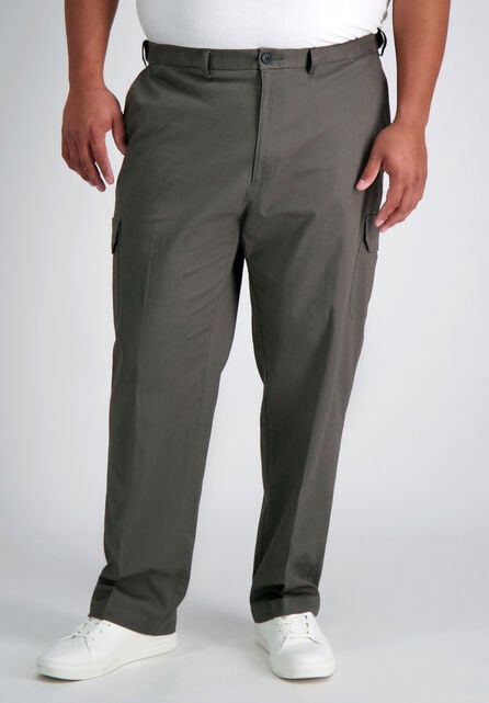 Big &amp; Tall Stretch Comfort Cargo Pant, Medium Grey