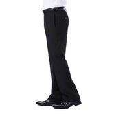 Big &amp; Tall E-CLO&trade; Tonal Plaid Dress Pant, Black view# 2