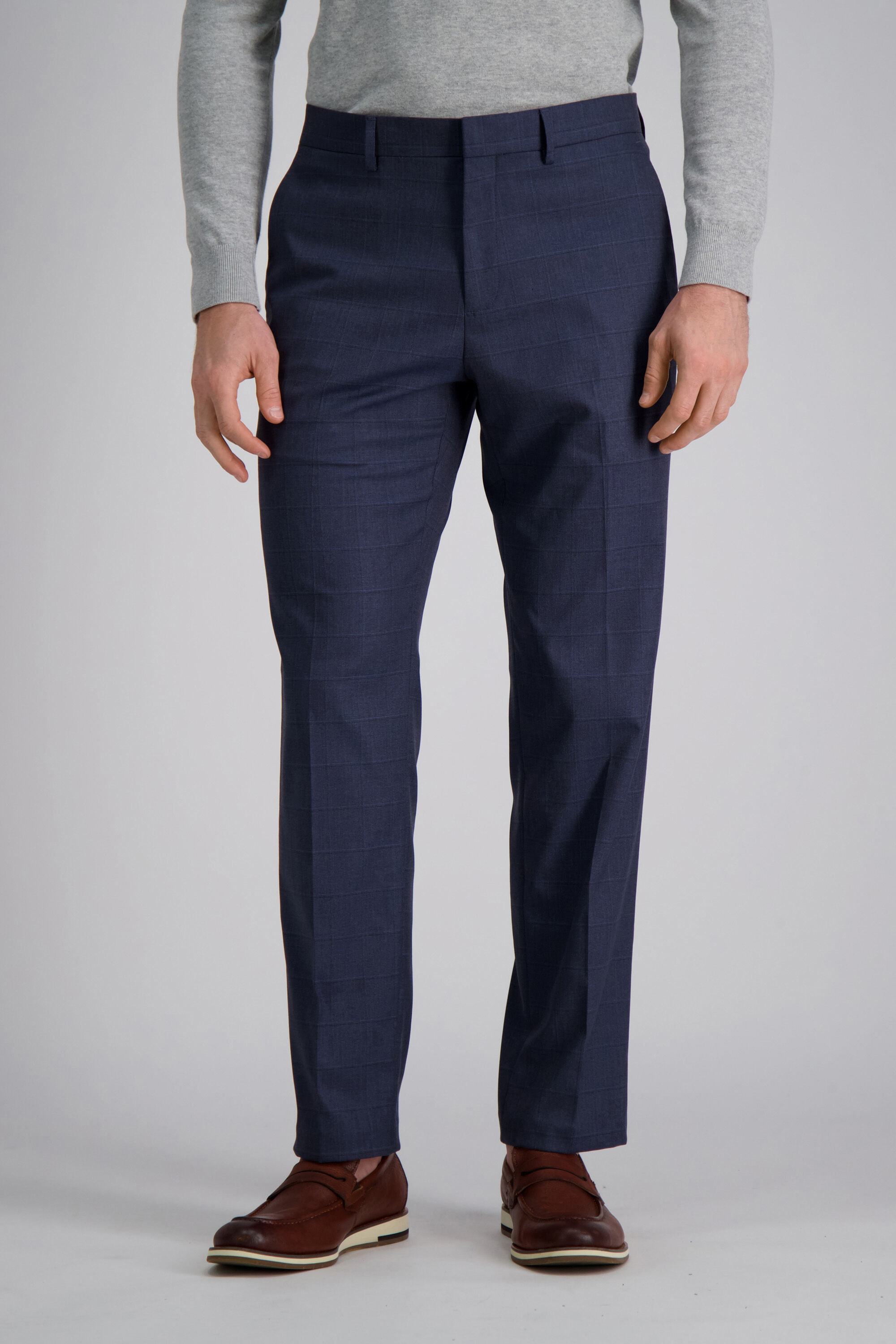 Navy blue wool suit pants | The Kooples