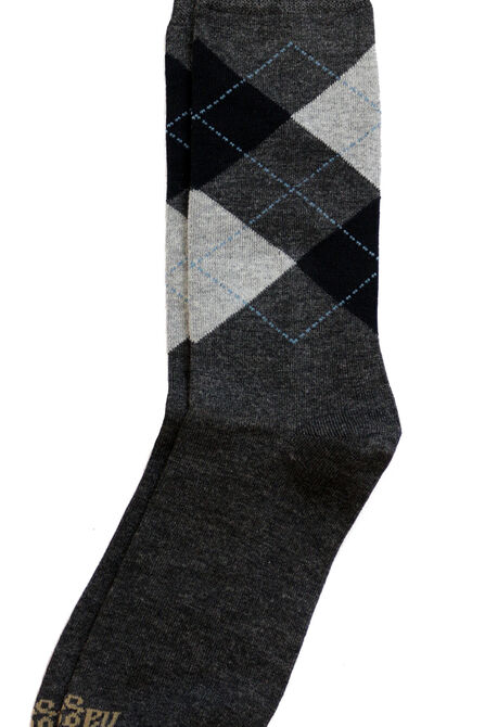 Dress Socks - Argyle, Charcoal view# 2