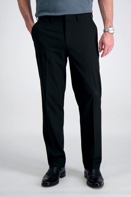 J.M. Haggar Dress Pant - Sharkskin, Chocolate view# 2