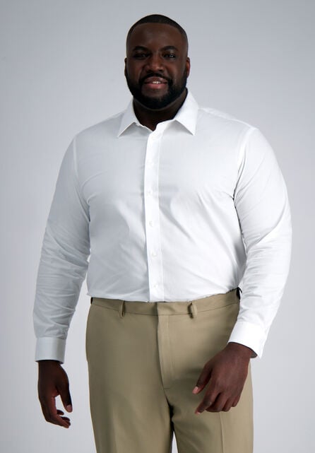 Smart Wash&reg; Tall Dress Shirt - White , White