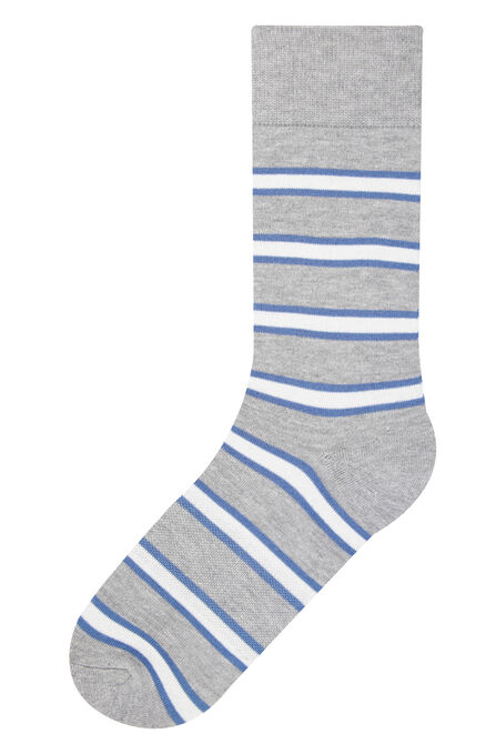Cal Striped Socks, Graphite view# 1