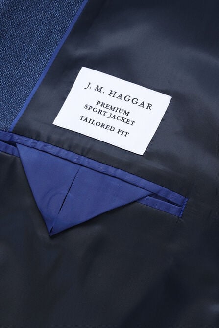 Big &amp; Tall J.M. Haggar M&eacute;lange Weave Sport Coat, Chambray view# 6