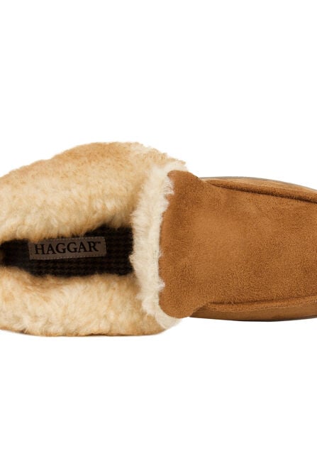Microsuede Bootie Slippers, Khaki view# 5