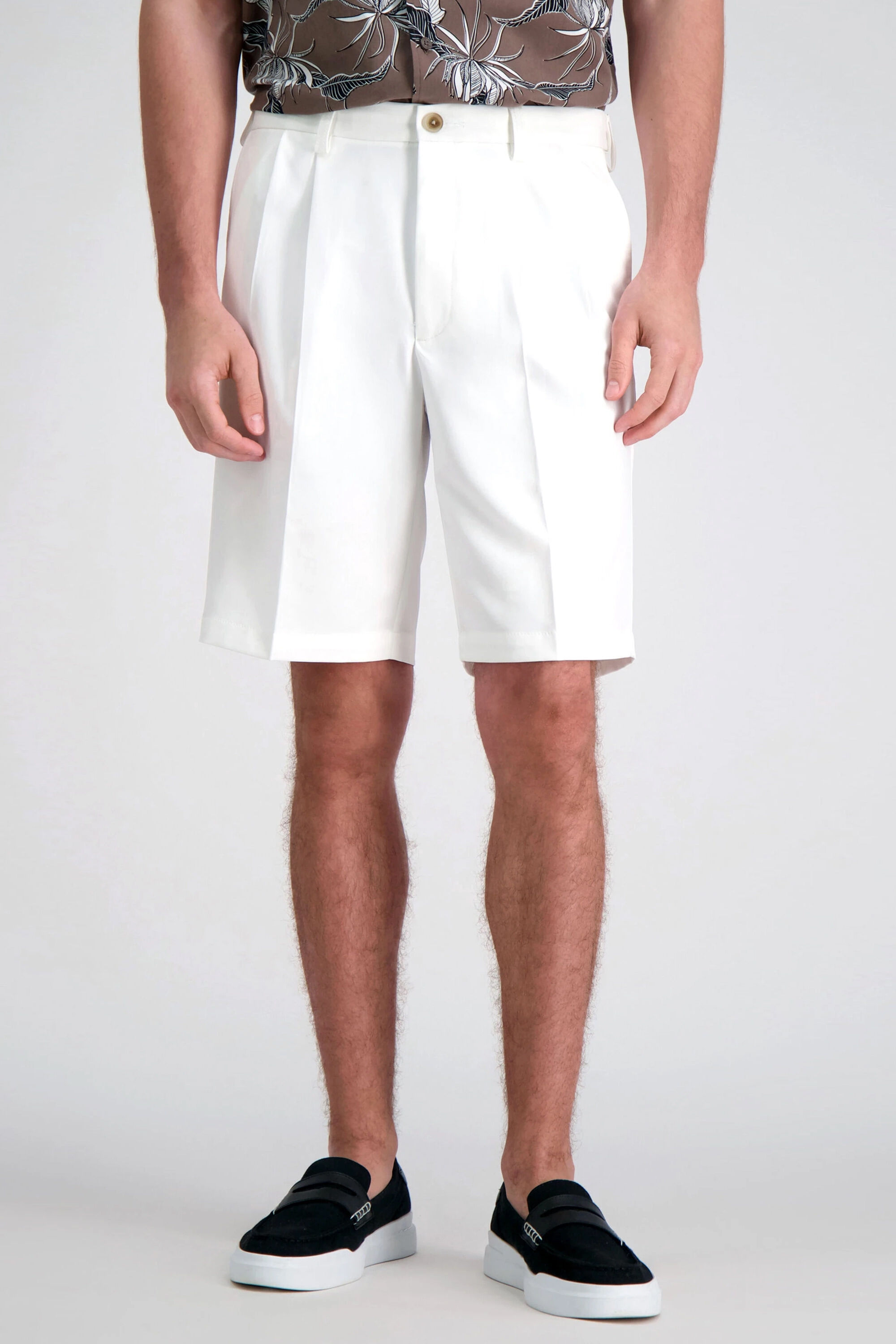 Haggar cool 18 pro classic fit pleated shorts top