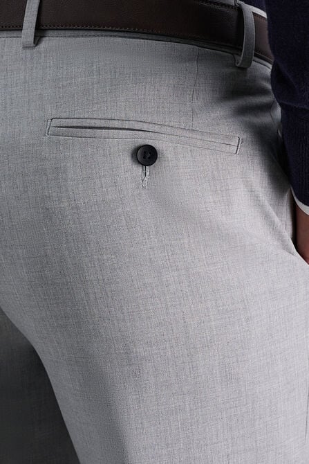 J.M. Haggar 4 Way Stretch Dress Pant, Light Grey view# 2