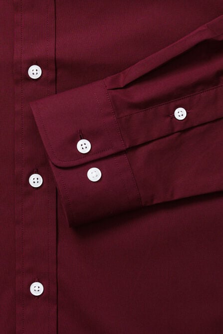 Premium Comfort Dress Shirt -  Dark Red,  view# 5