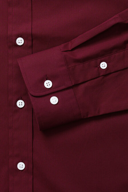 Premium Comfort Dress Shirt -  Dark Red, Dark Red view# 5