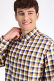 Long Sleeve Brushed Cotton Plaid Shirt,  view# 4
