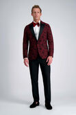 J.M. Haggar Floral Jacquard Sport Coat, Heather Burgundy view# 3