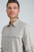 The Active Series&trade; Long Sleeve Solid Hike Shirt, Light Grey view# 4