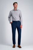 Smart Wash&reg; Dress Shirt - Grey Check, Grey view# 3
