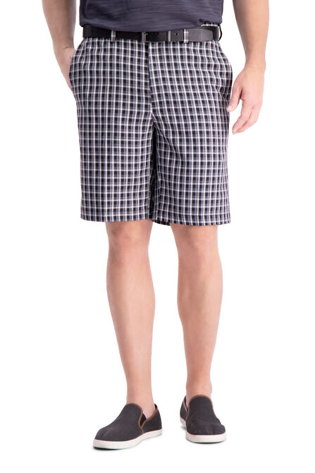 Cool 18&reg; Pro Heather Check Short, Black view# 1