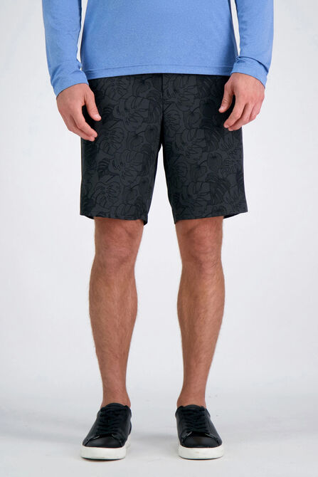 The Active Series&trade; Hybrid Palm Leaves Print Short, Black view# 2