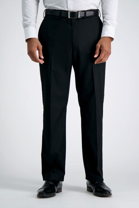 J.M. Haggar Dress Pant - Sharkskin, Black / Charcoal view# 2