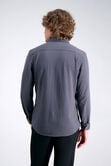 Long Sleeve Pique Shirt - Geo Ditsy, Black / Charcoal view# 2