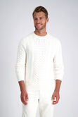 Long Sleeve Aran Cable Sweater, Winter White view# 1