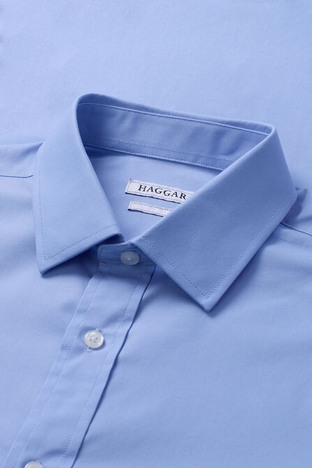 Premium Comfort Tall Dress Shirt - Blue, Light Blue view# 4