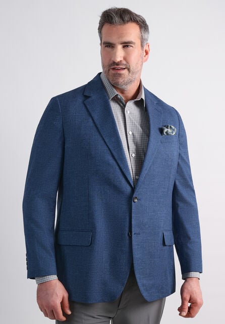 Big &amp; Tall J.M. Haggar M&eacute;lange Weave Sport Coat, Chambray