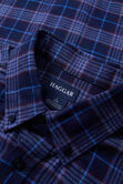 Long Sleeve Flannel Plaid Shirt, BLUE view# 5
