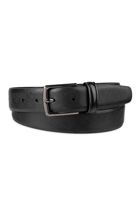 32mm Saffiano Dress Belt, Black view# 1