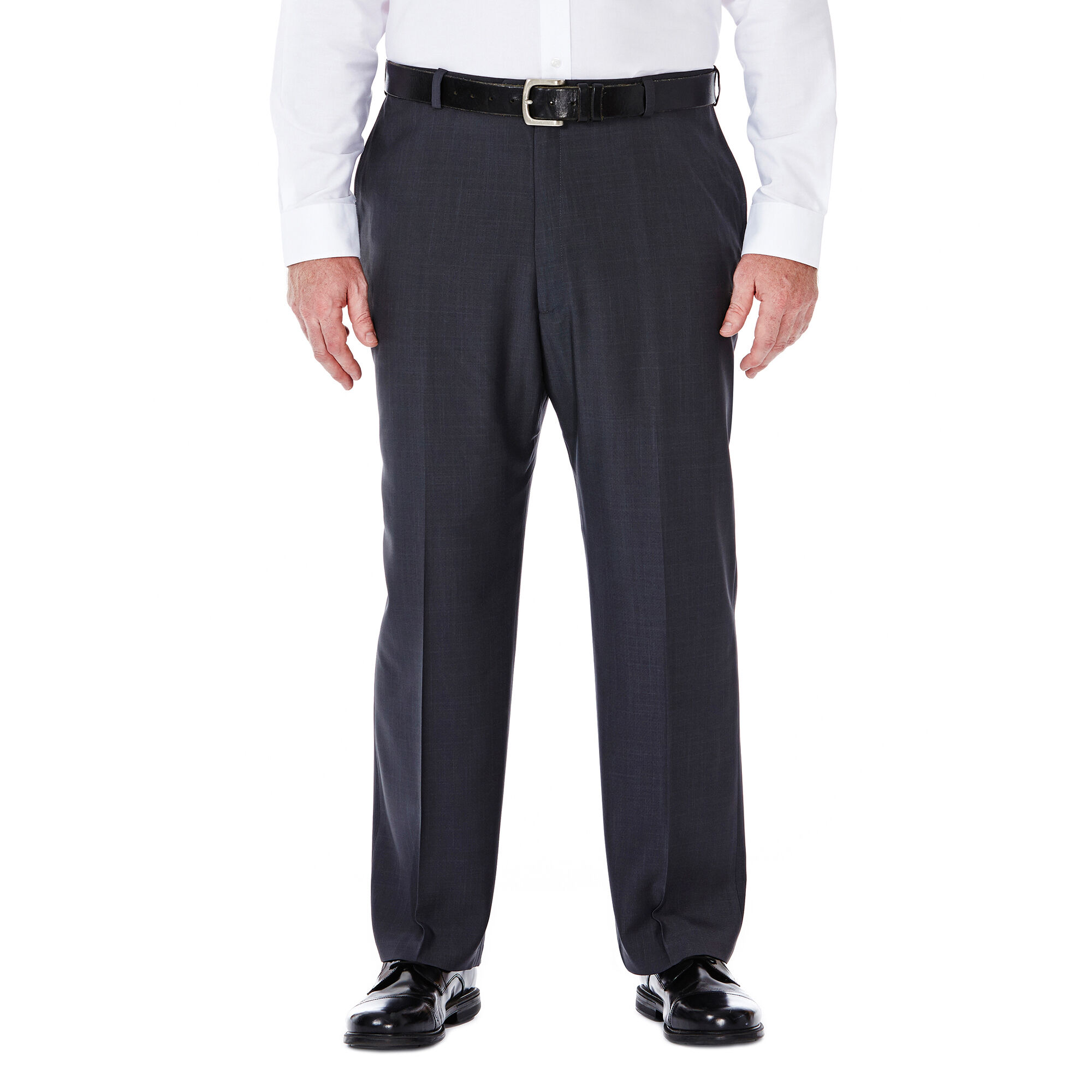 Haggar Big & Tall E-Clo Stria Dress Pant Medium Grey (HD90218 Clothing Pants) photo