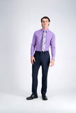 Smart Wash&trade; Dress Shirt - Purple Dobby, Lavendar view# 3