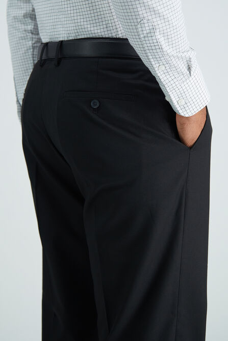 J.M. Haggar Dress Pant - Sharkskin, Black view# 5