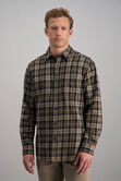 Long Sleeve Flannel Plaid Shirt, Mocha view# 1