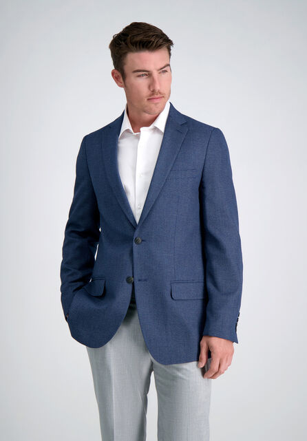 Birdseye Sport Coat, Navy