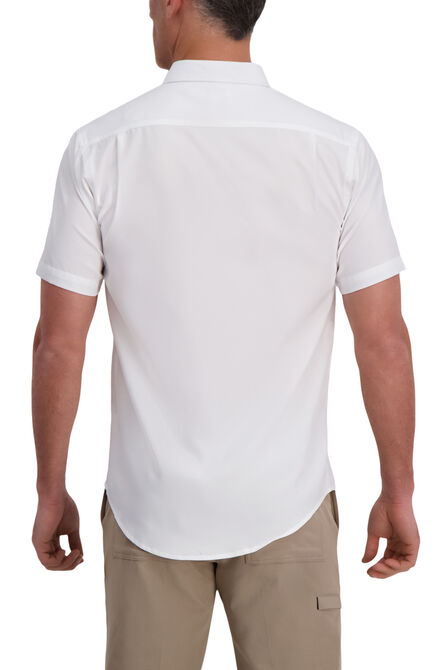 Solid Short Sleeved Shirt, White view# 2