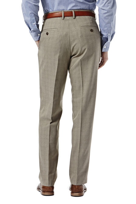 E-CLO&trade; Stretch Heathered Plaid Slack, Medium Taupe view# 3