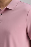 Short Sleeve Pique Polo, Pink view# 2