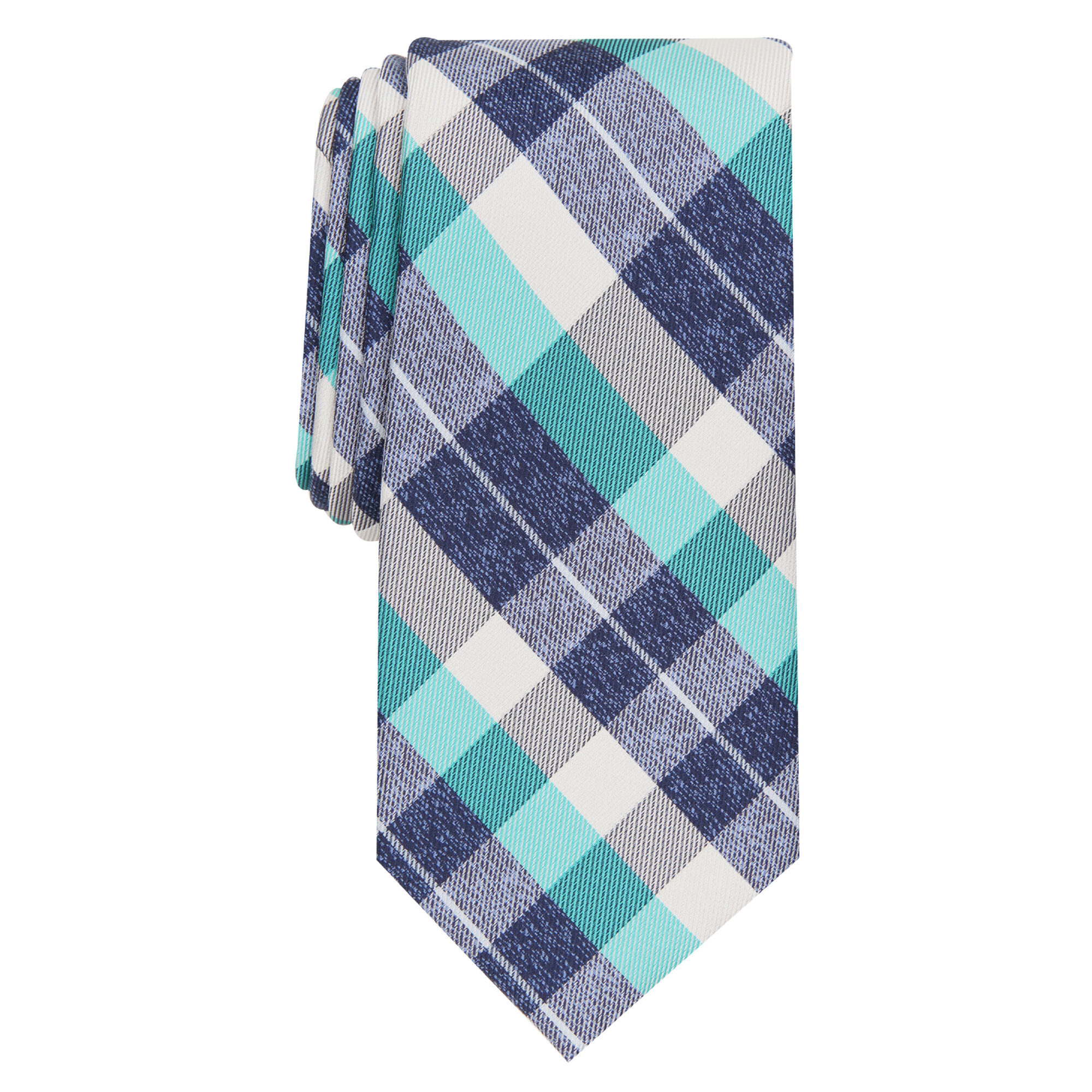 Haggar Andres Plaid Tie Turquoise (2RC0-1004) photo
