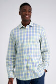 Premium Comfort Performance Cotton Dress Shirt - White and Yellow Plaid, White view# 1