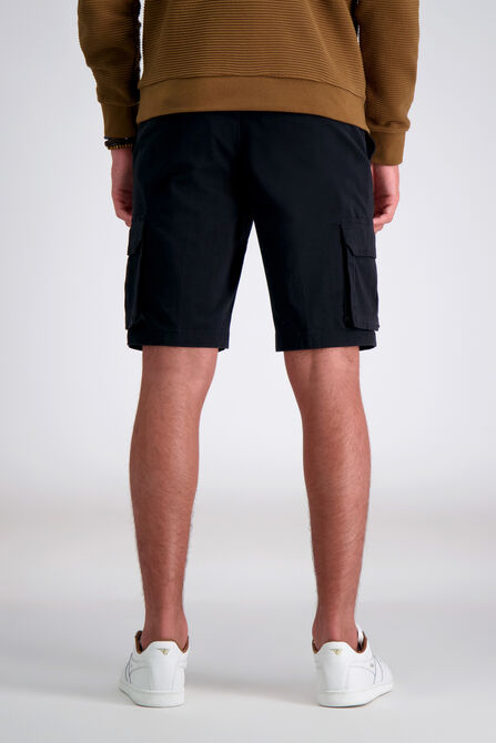 Stretch Cargo Short with Tech Pocket, Black view# 4