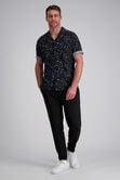 Short Sleeve Celestrial Camp Shirt, Black view# 3