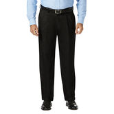 Big &amp; Tall J.M. Haggar Dress Pant - Sharkskin, Black view# 1