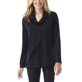 Long Sleeve Cowl Neck Top,  view# 1