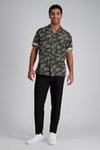 Short Sleeve Tropical Camp Shirt, Charcoal view# 3