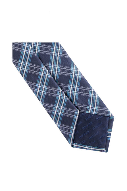 Fine Plaid Tie, BLUE view# 4