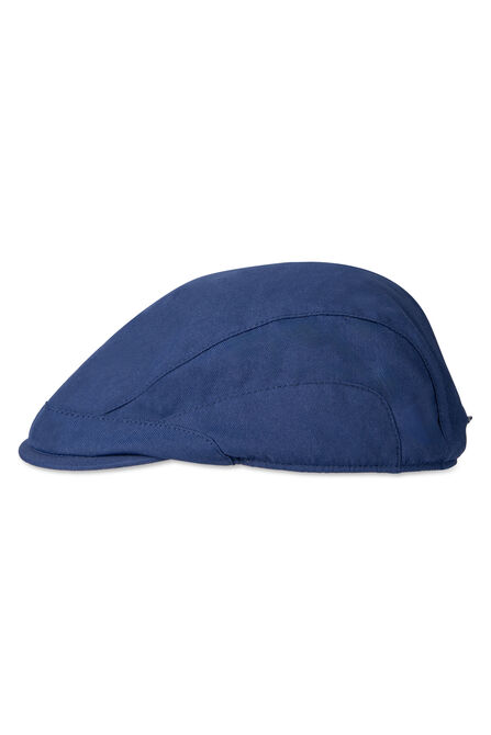 Side Seamed Flat Cap, BLUE view# 4