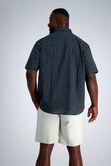 Big &amp; Tall Short Sleeve Button-Down Linen Shirt, Black view# 2
