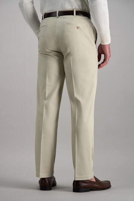 Wrinkle Free Performance Khaki Pant, Sand view# 4