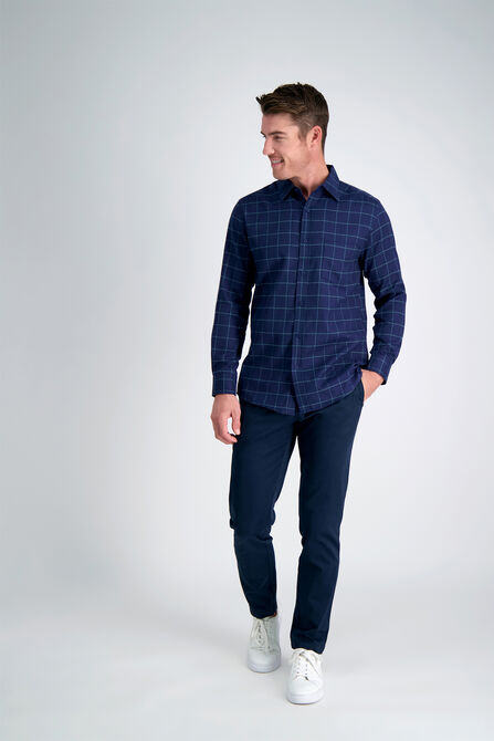 Large Windowpane Plaid Shirt,  view# 4