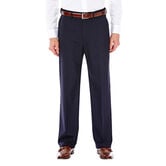 J.M. Haggar Premium Stretch Suit Pant - Flat Front, Dark Navy, hi-res