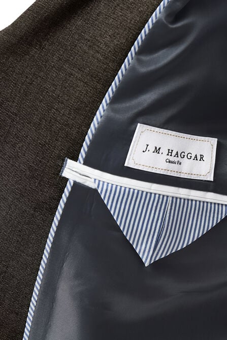 Big &amp; Tall J.M. Haggar Premium Stretch Suit Jacket, Chocolate view# 4