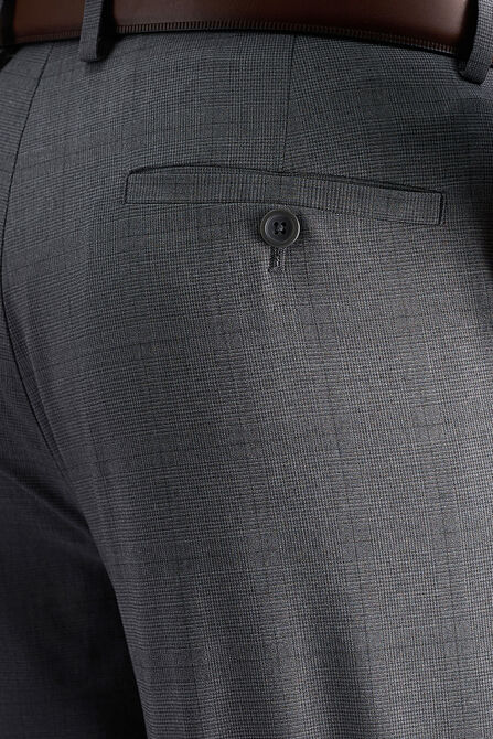 J.M. Haggar Glen Plaid Suit Pant, Med Grey view# 2